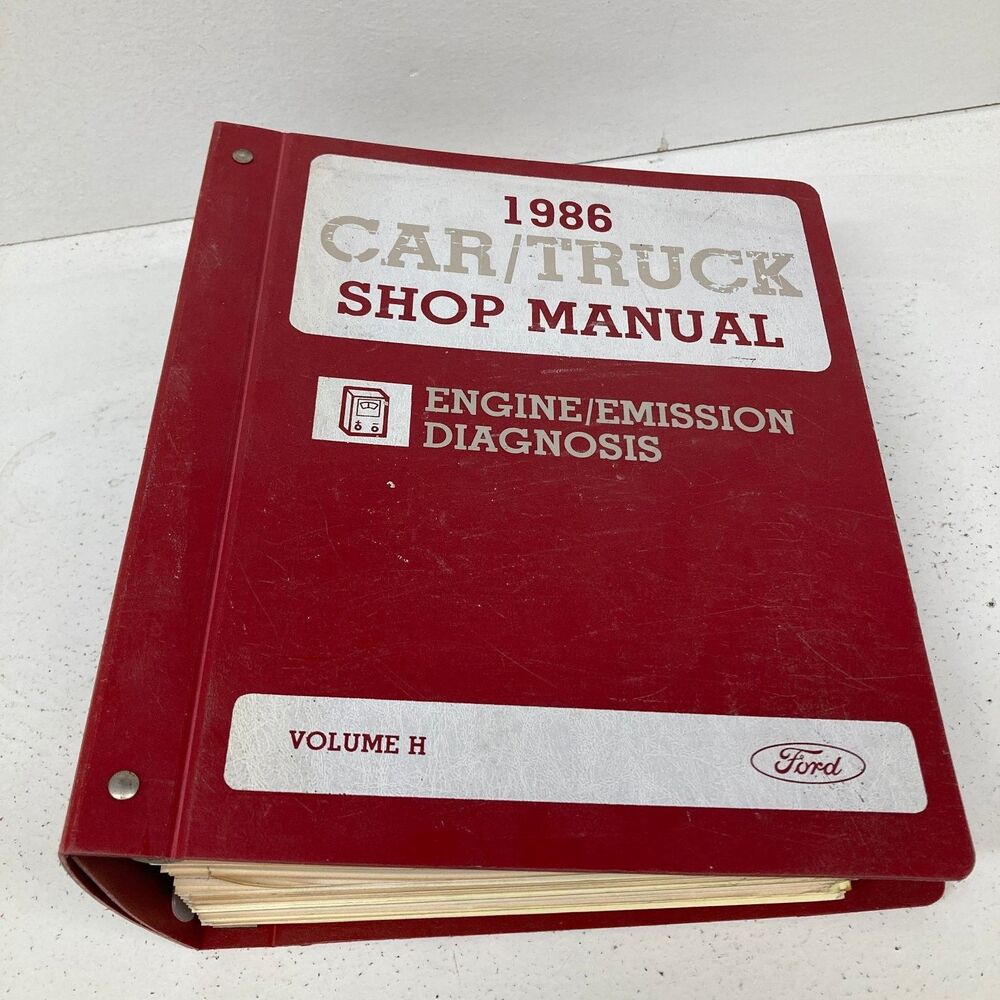 Ford Car/Truck Engine/Emission Diagnosis Manual Volume H 1986